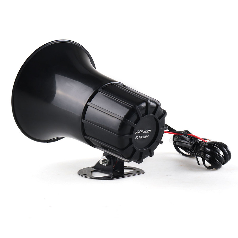 12V 50W 120dB Air Siren Horn Warning Alarm Megaphone for Car