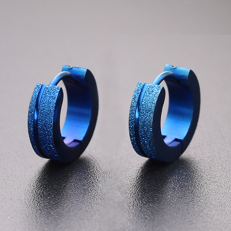 Wear ear buckle anti allergy ring titanium steel stainless s