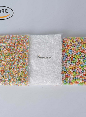 -styrofoam balls for slime  colorful foam beads 3pack-