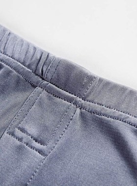 Mens pure color knit thermal underwear set long underwe