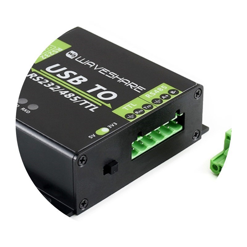 微雪 USB转RS232/RS485/TTL UART通信模块 串口双向 工业级带隔离