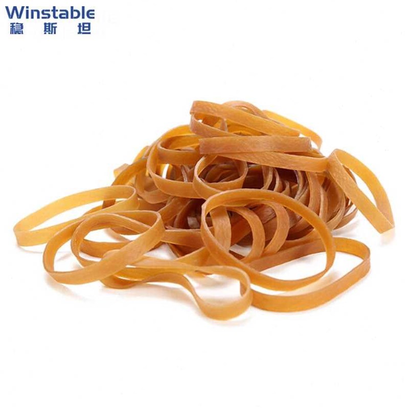 稳斯坦WST048橡皮筋(500g)捆紮橡胶圈牛皮筋黄色60mm8mm