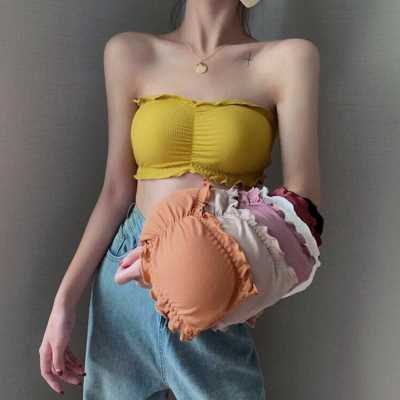 Girl Summer Word Round Beautiful Back Strapless Wrap Chest B