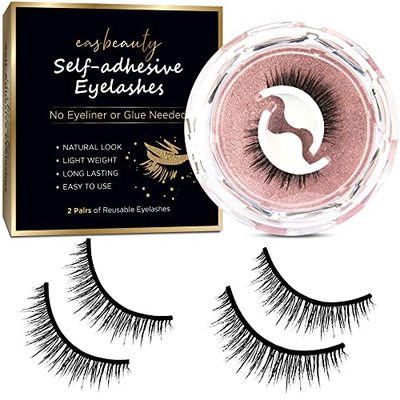 EASBEAUTY Self Adhesive Eyelashes  Reusable Adhesive Eyelash