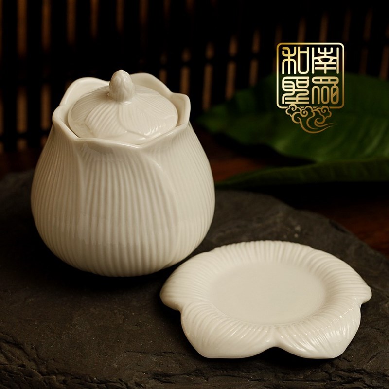 包邮佛堂陶瓷供佛观音莲花净水杯财神贡杯圣水杯白瓷大悲水供水杯