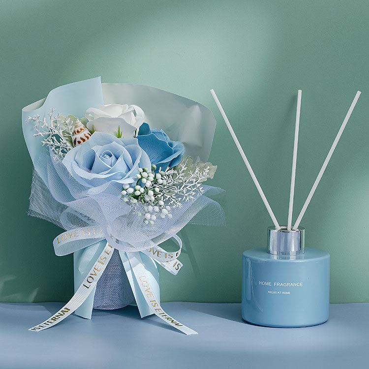 citta 圣诞节礼盒仿真干花香皂花礼品情人节礼物生日无火香薰