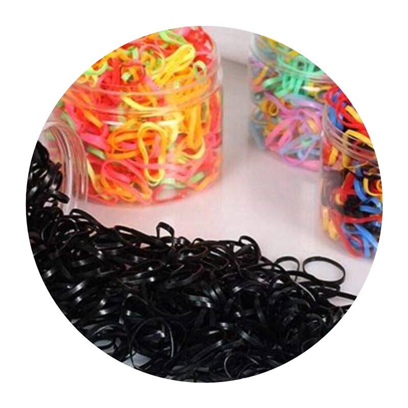 Onetime rubber band black high elastic hair bands hair rope