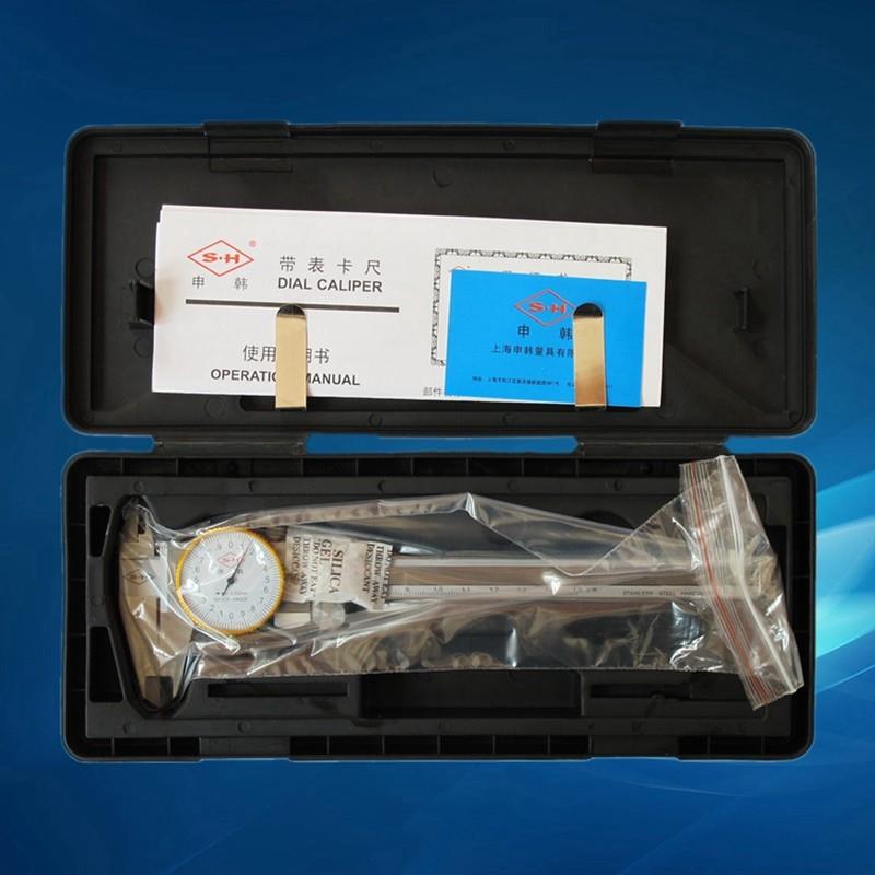 带表表式卡尺 闭式四用不锈钢带表游标卡尺0-150mm 200 300mm