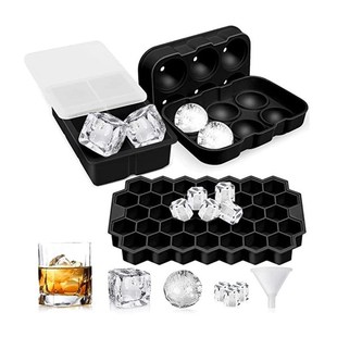 tray bar mold ice wit square cube large Silicone whiskey