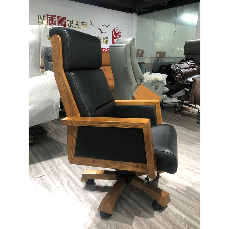 国震老板椅真皮椅子可躺双层坐垫电脑椅家用人体高靠背办公室椅子