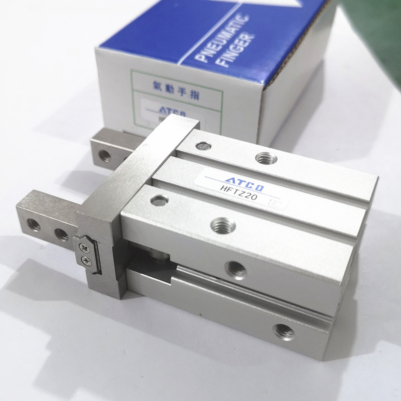亚德客型气动手指HFTZ HFSZ 6 10 16 20 25 32 40 气缸单动常开闭