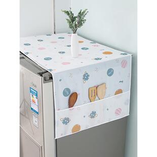 速发冰箱d尘盖布韩式上的消毒柜搭冰柜上面老式开双门单门放在小