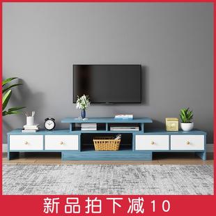 落地家用储物电视机 7T伸缩电视柜现代简约小户型简易客厅2024新款