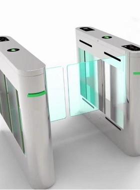 考勤摆闸理YT-S5416楼厅写字大闸机管方案超薄豪华弧形自动速通门