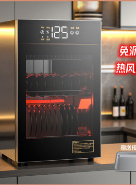 德国纵派消毒柜不锈钢高温小型台式家用烘干免沥水碗筷消毒碗柜
