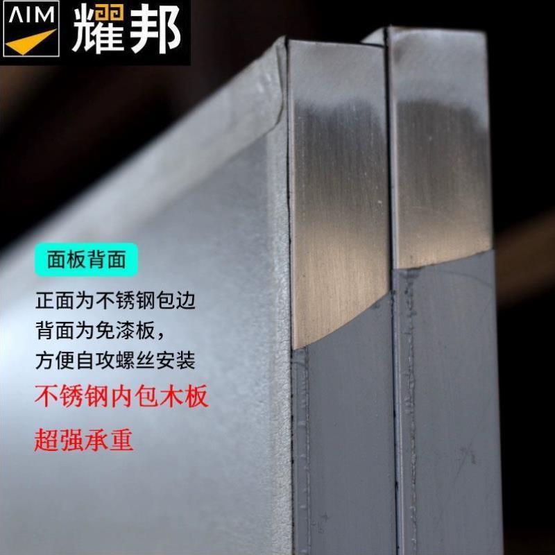 定制工厂304承重厨房和面揉面展艺铁皮不锈钢工作台面板包木板