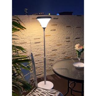 漫丽特庭院天台花园阳台露营天黑自动亮灯两用可升缩太阳能落地灯