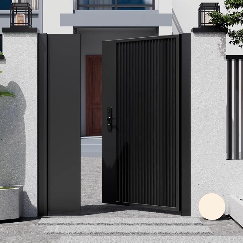 铝合金别墅庭院门户外花园入户门乡村栅栏单子母门双开门院子大门