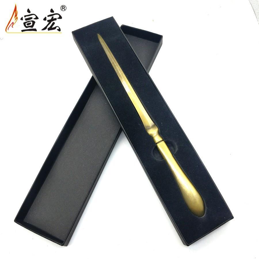金属裁纸器拆信刀复古开信刀宣纸裁纸刀文房用具品美工刀开信器品