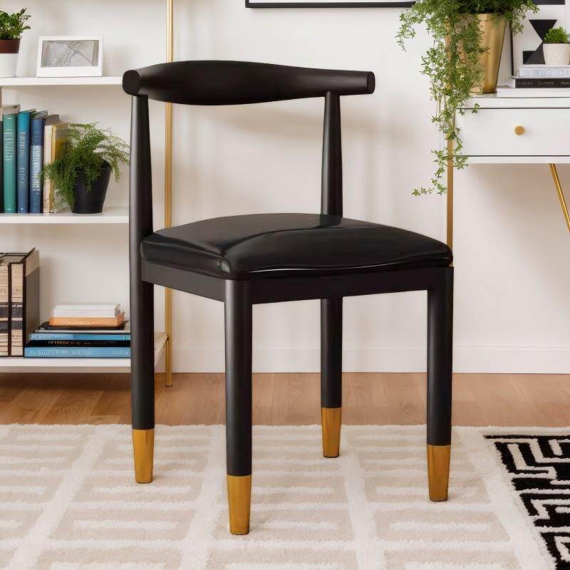 加粗加厚铁艺椅子家用现代简约靠背凳饭店餐桌结实耐用小户型餐椅