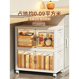 图书存储盒旧书工艺品书柜可折叠书柜家庭儿童和学生可移动存储架