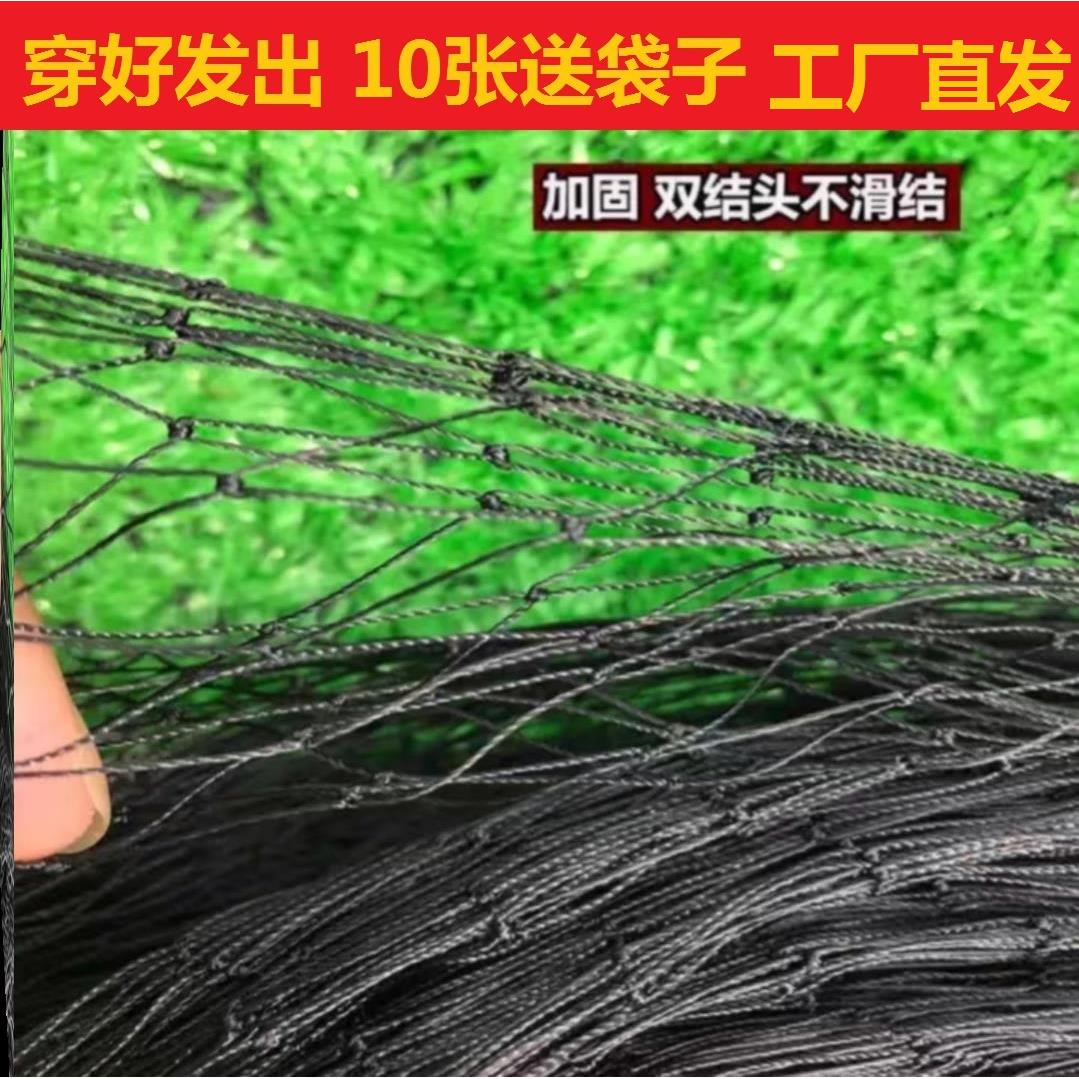 辣条专用双结加粗网单层黑色尼龙长虫柔软耐用
