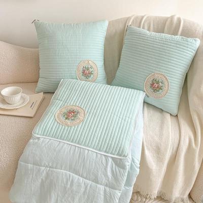 全棉抱枕被子二合一办公室午睡毯子两用可折叠枕头车载车用靠垫