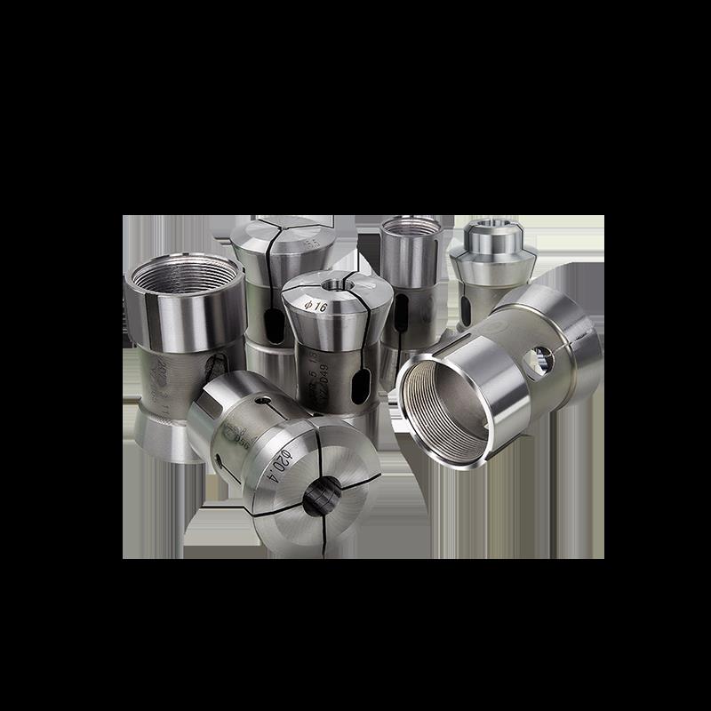 高精磨数控车床夹头主轴筒夹46机36机640型弹簧钢内孔六四角非标