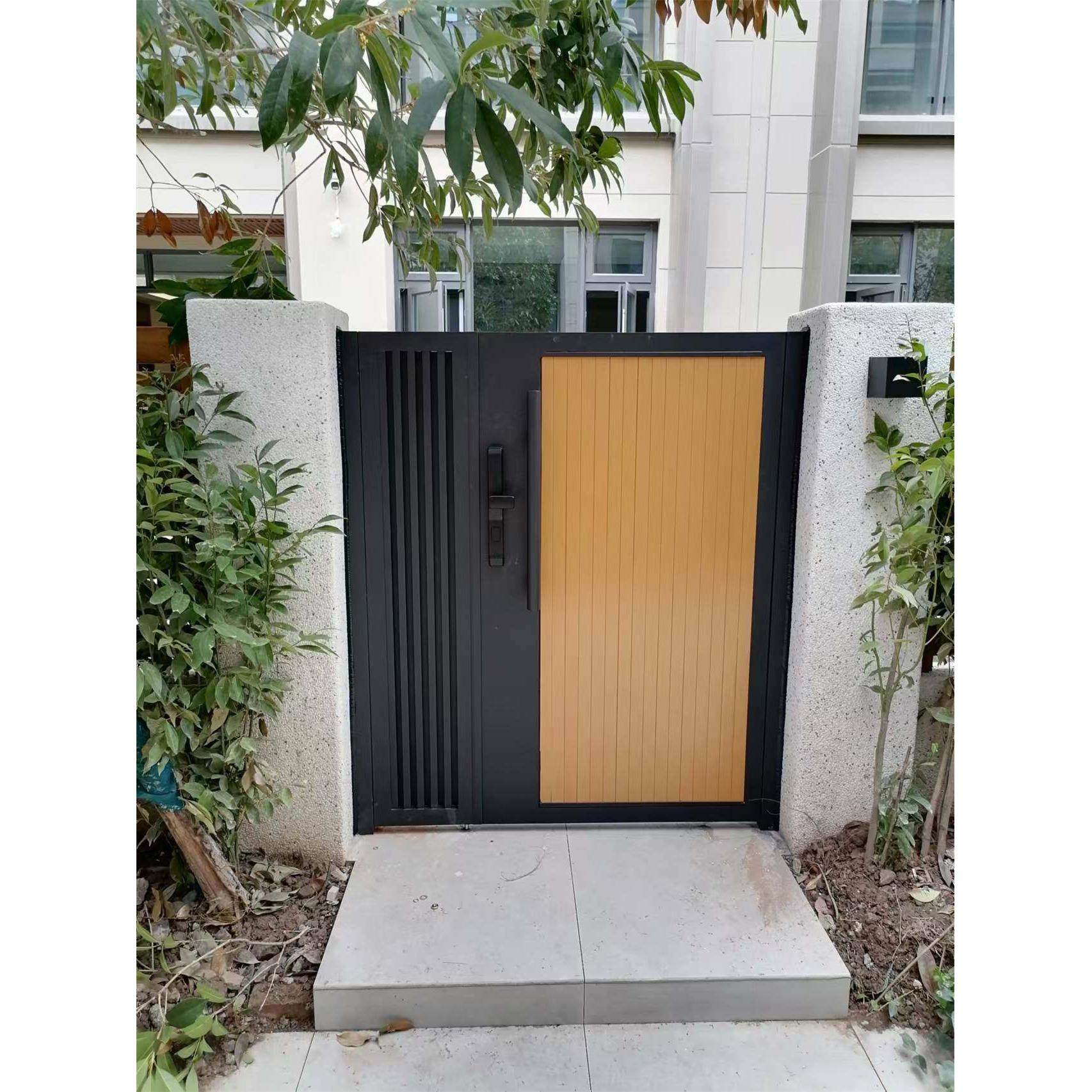 定制铝合金别墅庭院大门不锈钢户外木纹铝铁艺塑木单双开门,全屋定制,庭院门,淘宝优惠券,粉丝福利购,淘宝优惠卷