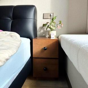 实木床头柜小型中古30公分卧室床边置物柜30cm超窄款床边柜40cm宽