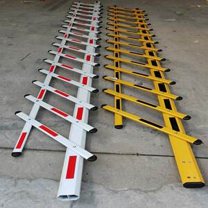 栅栏道闸杆双层捷顺红门栅栏杆小区停车场门口抬杆栏杆四方升降杆