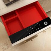 保险柜衣柜首饰保险箱家用智能办公室指纹抽屉隐形新款 密码 抽屉式