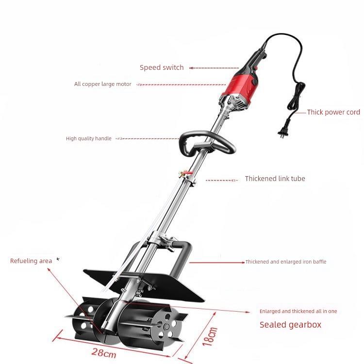 大功率搅拌机便携式水泥砂浆灰混凝土饲料小型工业电动粉尘搅拌机