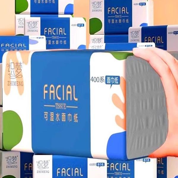 织梦家用抽纸可湿水4层75抽亲肤