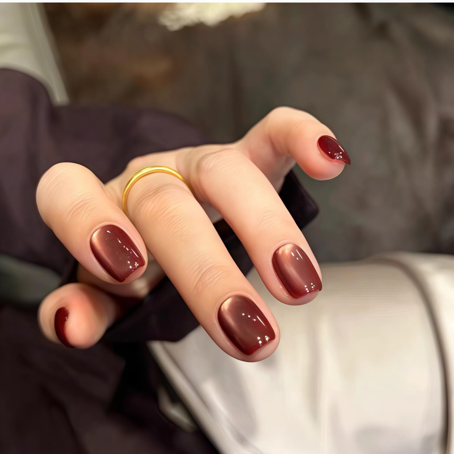 秋季百搭显白美甲美甲贴片假指甲成品可拆卸高质量手工穿戴甲高端