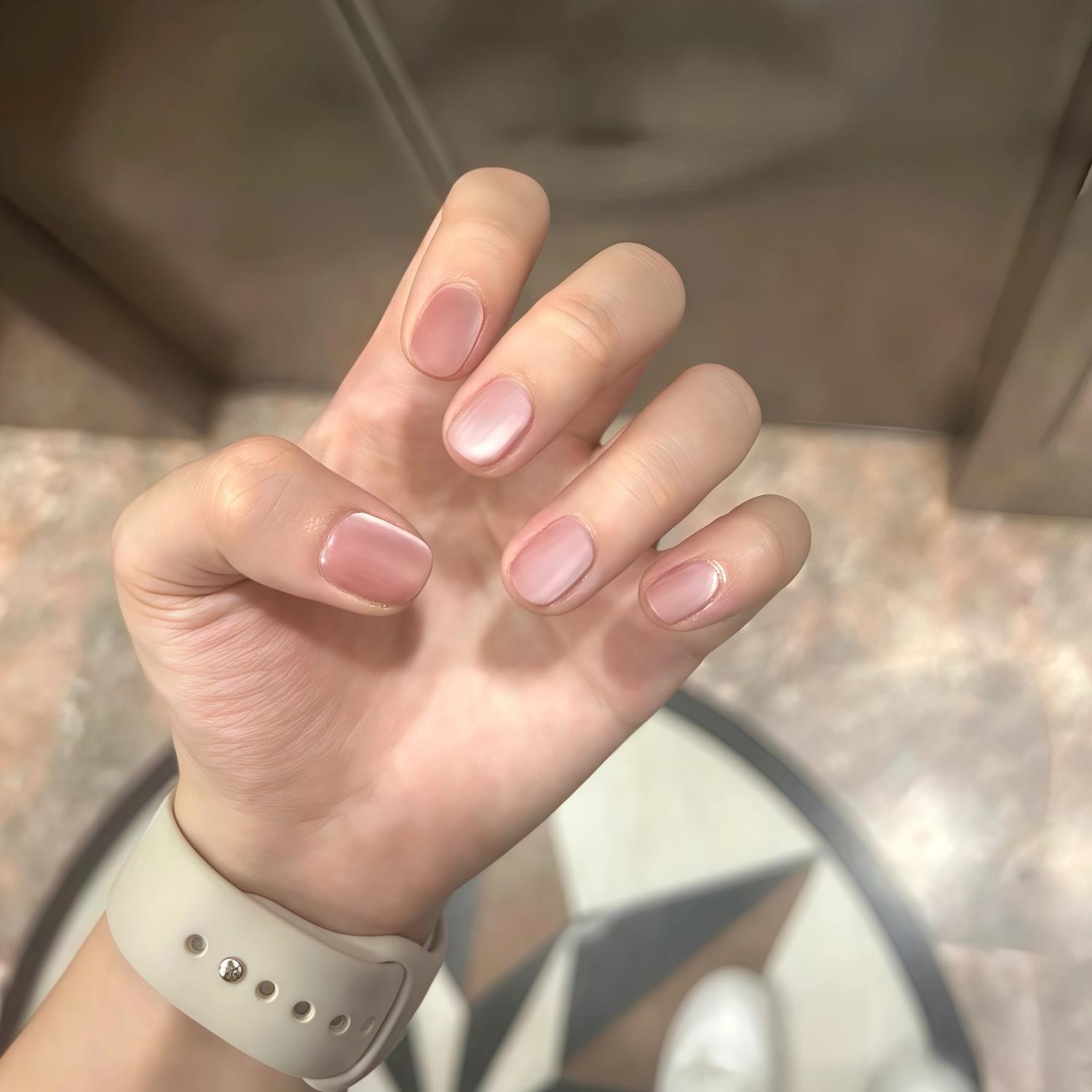 纯手工穿戴甲皮粉色丝绒磨砂猫眼气质显白美甲成品贴片持久可拆,彩妆/香水/美妆工具,穿戴甲/甲片,淘宝优惠券,粉丝福利购,淘宝优惠卷