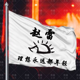 赵雷应援旗音乐节没有信号巡演应援大旗手摇民谣现场挥旗定制飘旗