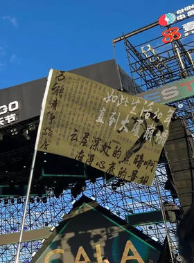 万能青年旅店乐队旗帜定制户外旗子万青应援音乐节大旗摇滚手摇旗