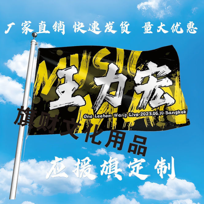 王力宏应援大旗明星应援旗帜王力宏演唱会音乐节户外应援旗定制