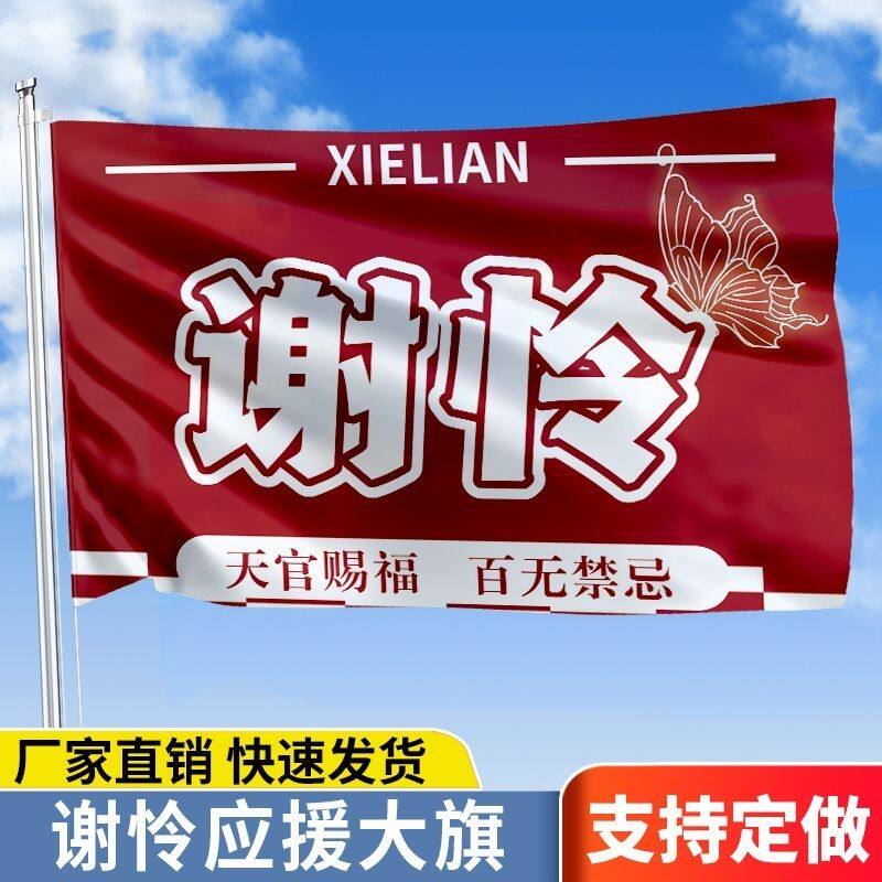 谢怜应援大旗天官赐福谢怜大旗明星音乐节大旗户外应援旗定制