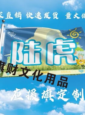 陆虎大旗定制彩旗红旗户外演唱会应援旗制做音乐节旗帜