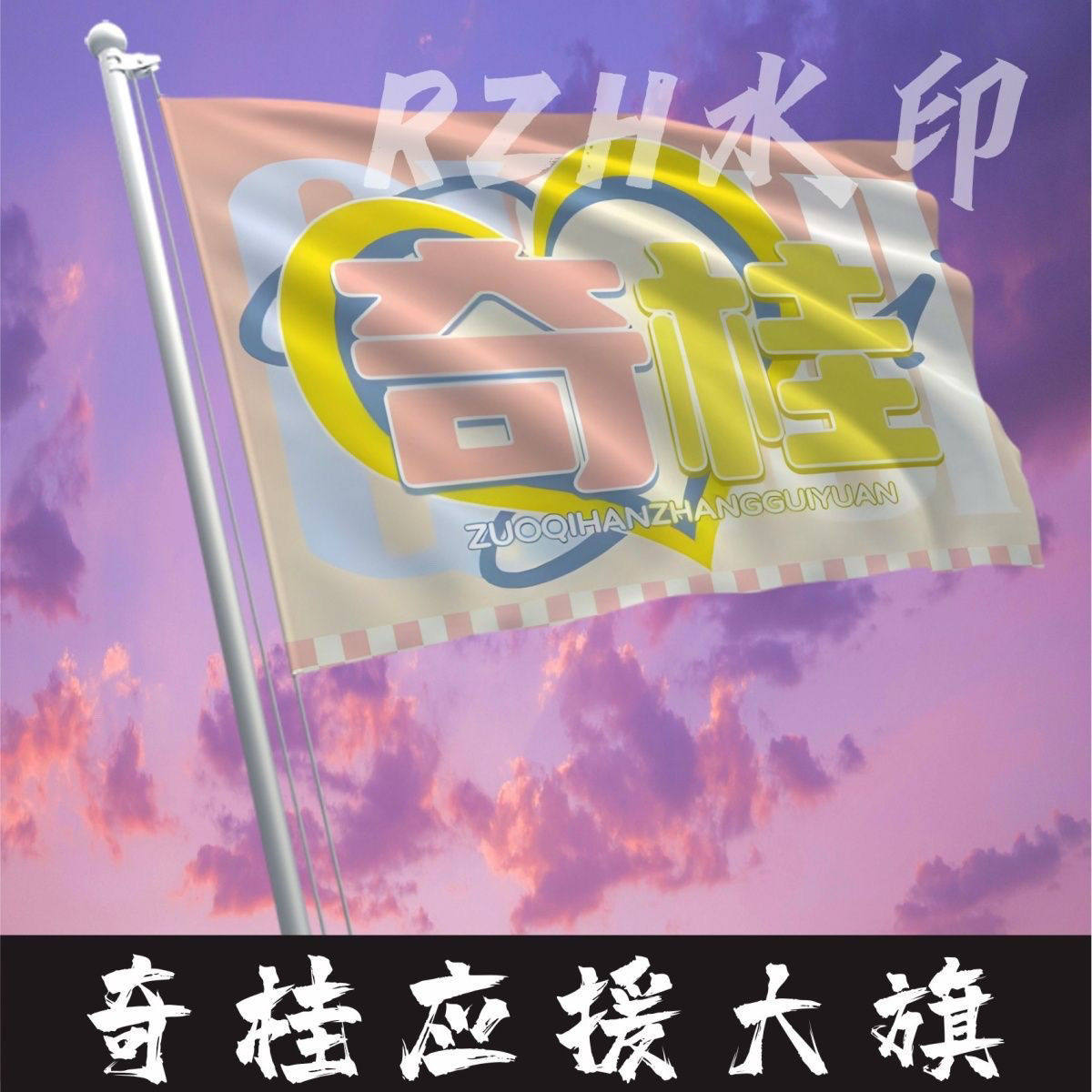 奇桂应援大旗TF家族左奇函张桂源组合应援旗演唱会音乐节大旗定制