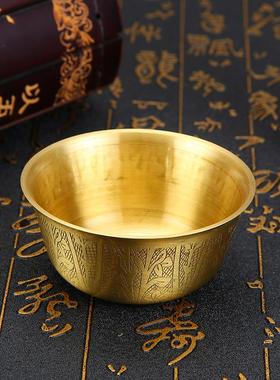厂家直销铜碗 寺院供水碗大中小号铜饭碗铜花碗 家居摆件佛具佛器