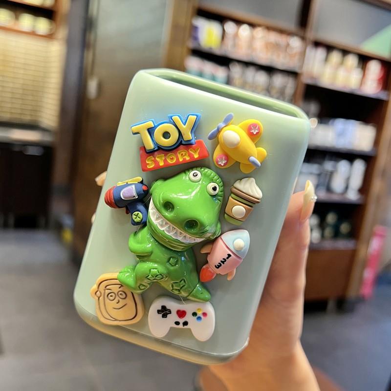 多功能笔筒学生卡通可爱时尚桌面文具儿童创意收纳盒笔桶化妆刷桶