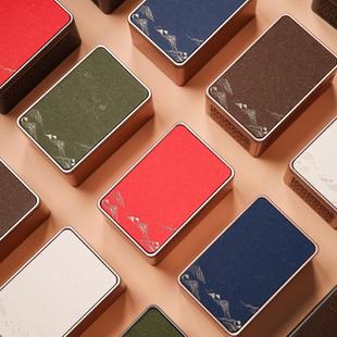 通用便携茶叶罐铁罐克装大红袍龙井茶六堡茶黄精茶包装盒空盒现货