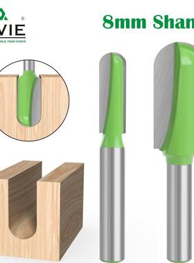 新品 8柄 鲜绿色深圆底 木工铣木工刀具圆底线型刀雕刻机钨钢莱威