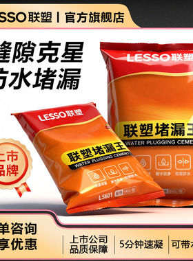 lesso联塑防水堵漏王快干水泥堵漏王速凝型堵漏宝修补堵漏宝