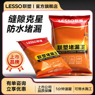 lesso联塑防水堵漏王快干水泥堵漏王速凝型堵漏宝修补堵漏宝