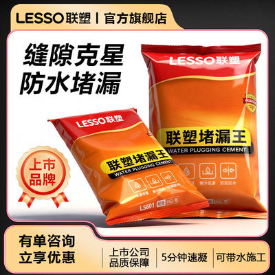 lesso联塑防水堵漏王快干水泥堵漏王速凝型堵漏宝修补堵漏宝