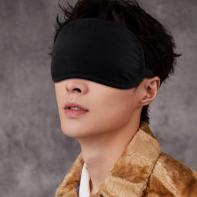 黑色眼罩男纯棉透气睡眠遮光专用女睡觉冰袋冰敷热敷眼睛罩帆之妙